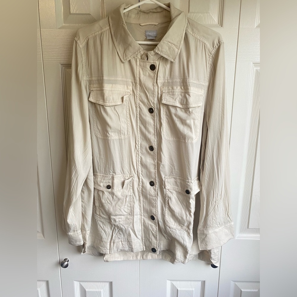 NWT Chico’s Utility Curpo LS Jacket - Picture 2 of 9
